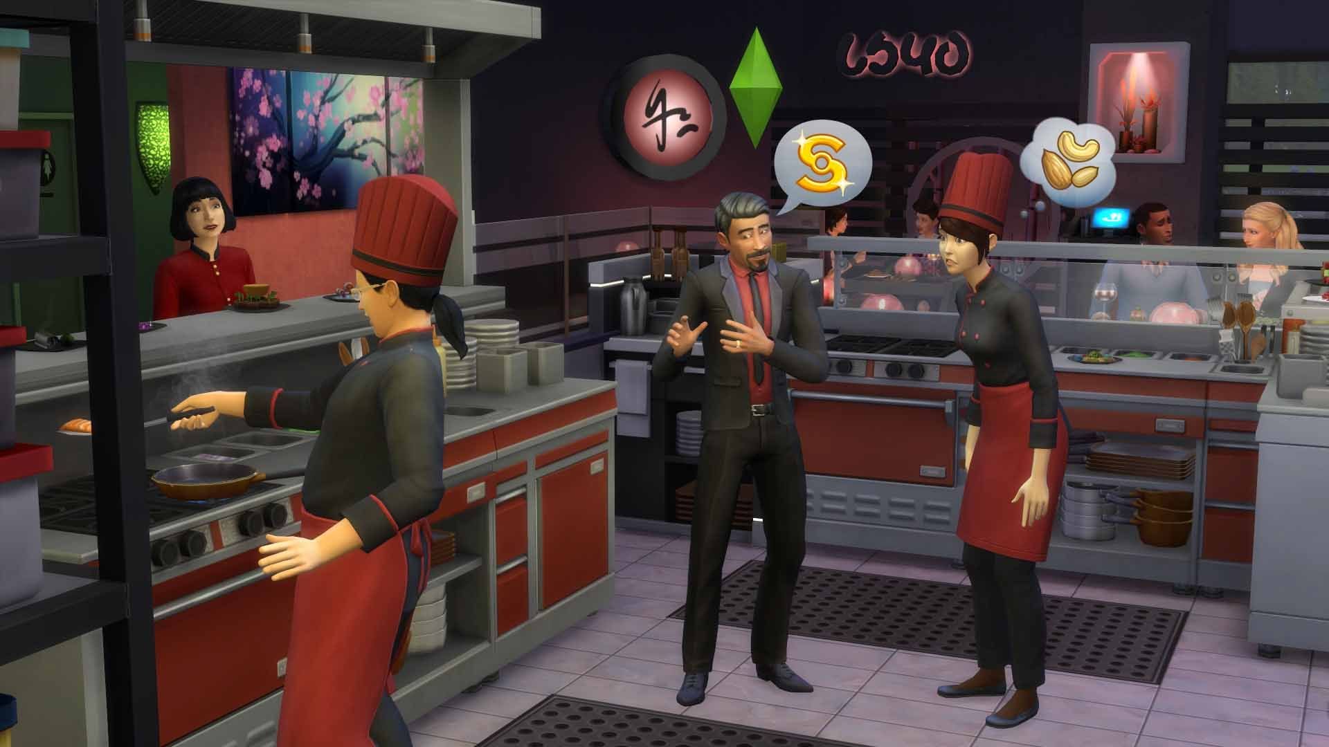 sims 4 dine out restaurant management game