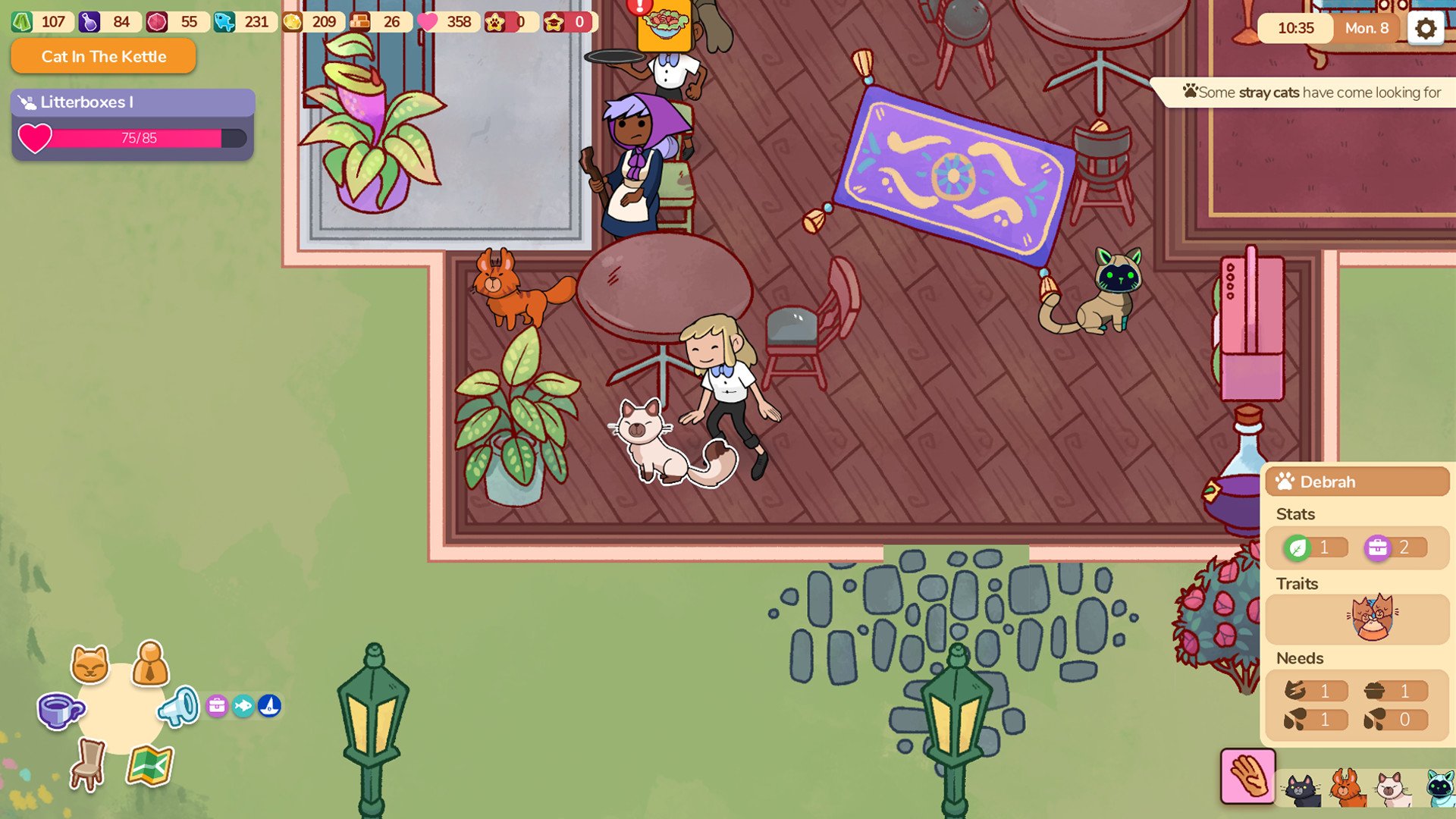 cat cafe manager screenshot